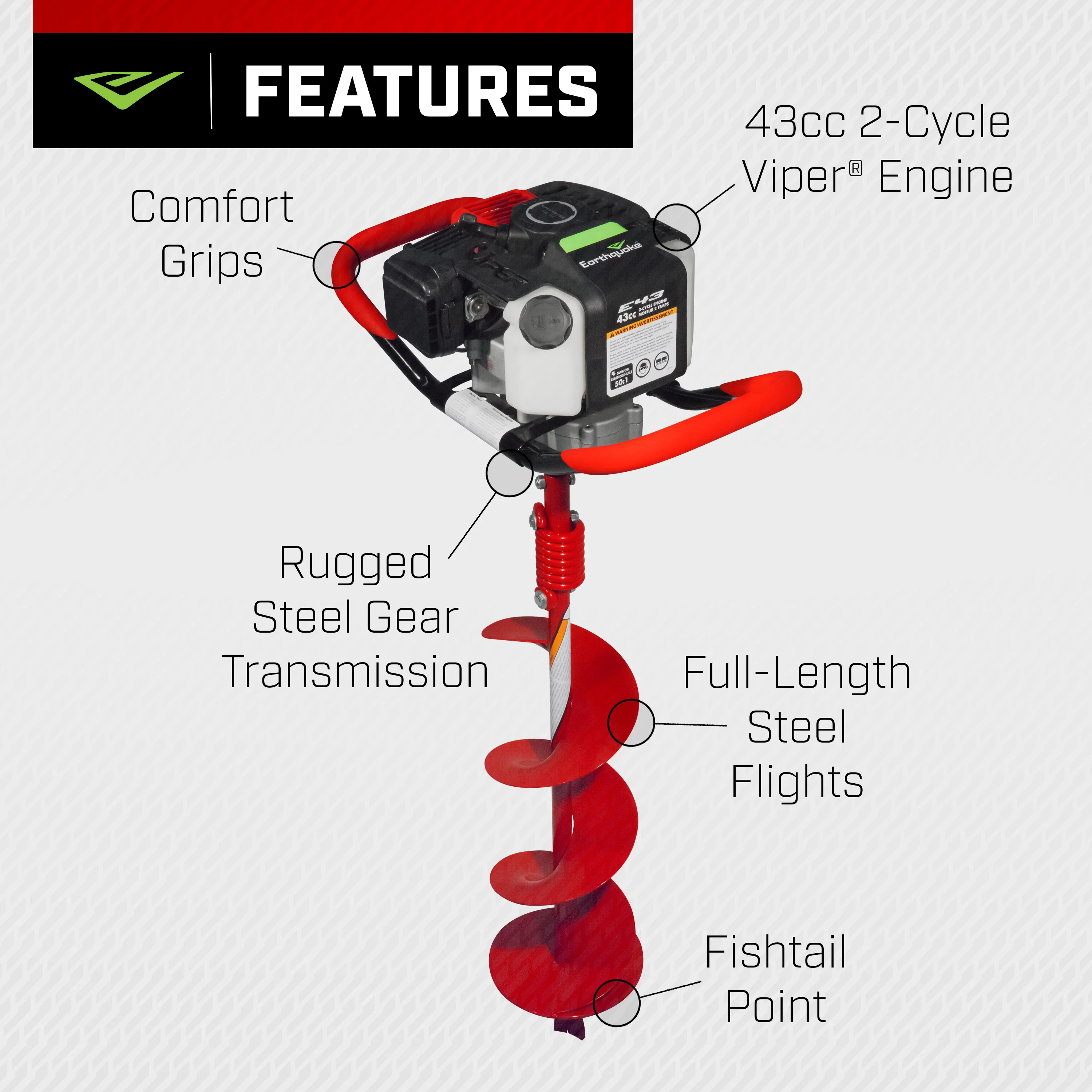 E43™ Earth Auger Combo - 6" (38936) - Image 4