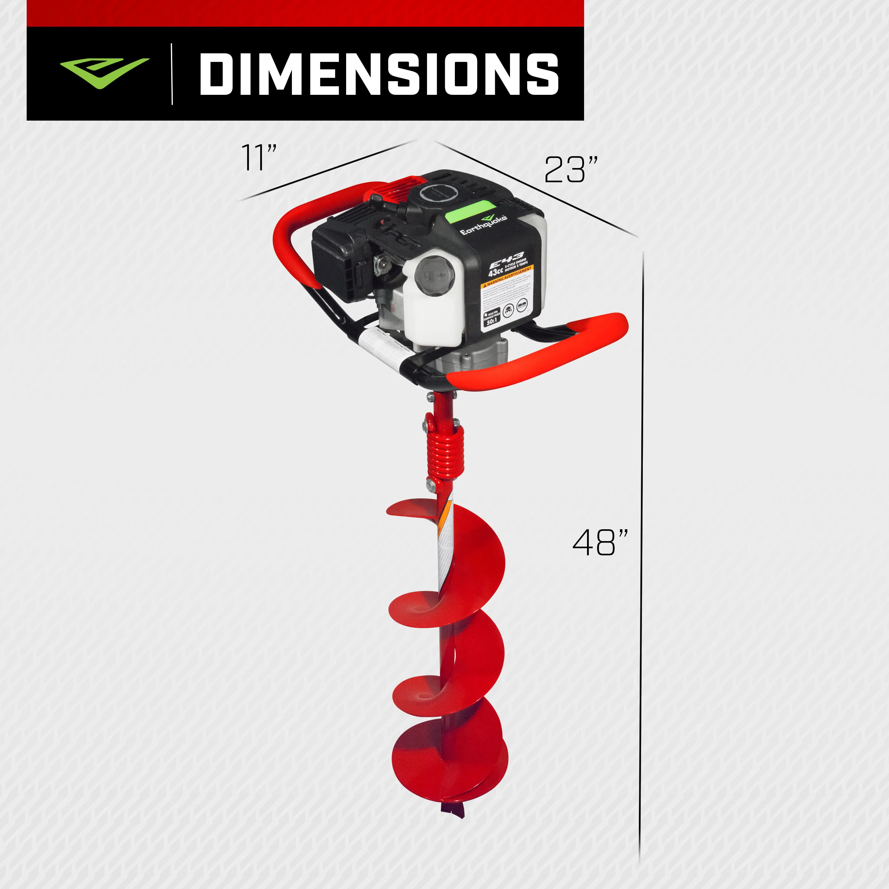 E43™ Earth Auger Combo - 8" (35064) - Image 5